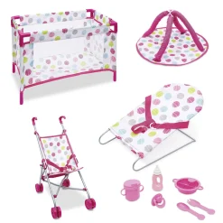 Outlet Gifi Accessoire pour poupon rose x10