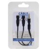 Adaptateur jack mâle double sorties jack 3,5 mm Femelle*Gifi Clearance