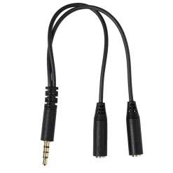 Adaptateur jack mâle double sorties jack 3,5 mm Femelle*Gifi Clearance