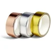 Adhésif washi tape doré argenté rose gold 5m x3*Gifi Outlet