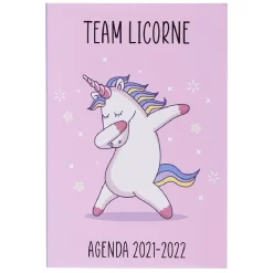 Agenda scolaire Basic Licorne 2021 2022*Gifi New