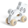 Gifi Eveil<Animal à roulettes raton laveur en bois gris H12cm