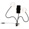 Anneau lumineux flexible à LED x2 avec support pour smartphone*Gifi Sale
