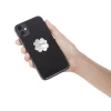 Anneau support téléphone adhésif rotatif forme fleur rose ou blanc*Gifi Discount