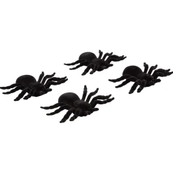 Araignée noire décoration Halloween x4*Gifi Hot