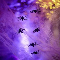 Araignée noire décoration Halloween x4*Gifi Hot