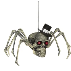 Araignée à suspendre Halloween avec tête de mort*Gifi Best