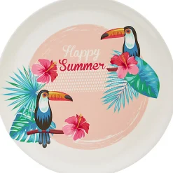 Assiette décor exotique jungle*Gifi Best