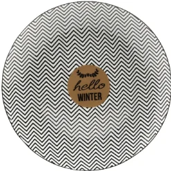 Assiette dessert blanc étoile doré x4 dans boîte décoration*Gifi Online
