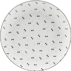 Assiette dessert blanc étoile doré x4 dans boîte décoration*Gifi Online