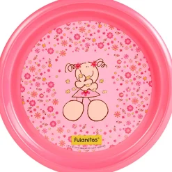 Assiette enfant plastique rose Fulanitos*Gifi Best