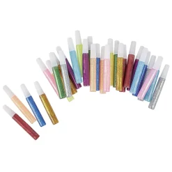 Baril Créatif tubes de colle pailletée colorée 30 pièces*Gifi Discount