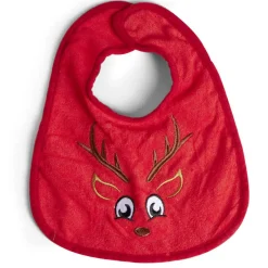 Bavoir 1er Noël brodé renne 26x34cm*Gifi New