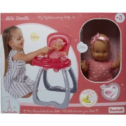Gifi Jeux D'Imagination Et D'Imitation<Bébé Vanille poupon dans chaise haute
