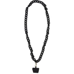 Bijou chaîne de téléphone maille en plastique noir L120cm*Gifi Outlet