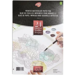 Gifi Jeux Créatifs<Bloc 24 feuilles imprimées pour peinture aquarelle 20x29,5cm