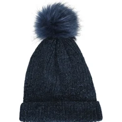 Best Gifi Bonnet chenille acrylique uni bleu 30x20.5x9