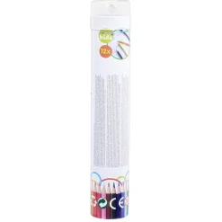 Boîte avec 12 crayons de couleur et taille crayon intégré*Gifi Discount