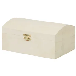 Gifi Boîte à bijoux en bois à décorer L18xl12xH8,5cm