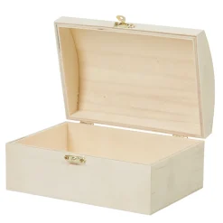 Gifi Boîte à bijoux en bois à décorer L18xl12xH8,5cm