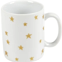 Boîte cadeau avec 4 tasses à café noir blanc doré*Gifi Online