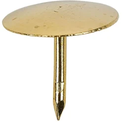 Boîte de 100 punaises plates métal doré*Gifi Sale