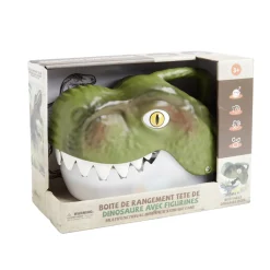 Best Gifi Boîte de rangement tête de dinosaure avec figurines
