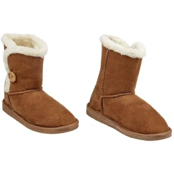 Clearance Gifi Botte camel fourrée blanc T40/41