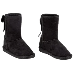 Best Gifi Botte pour enfant fourrée avec un noeud noir brodé à l'arrière T32/33