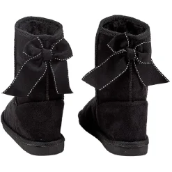 Discount Gifi Botte pour enfant fourrée avec un noeud noir brodé à l'arrière T30/31