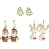 Sale Gifi Boucle d'oreille x3 sapin - renne - Père Noël