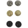 Discount Gifi Boucles d'oreilles boule - Lot de 3 paires
