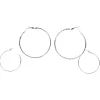 Hot Gifi Boucles d'oreilles Créoles - Lot de 2 paires