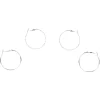 Gifi Boucles d'oreilles Créoles - Lot de 2 paires