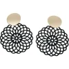 Online Gifi Boucles d'oreilles disque filigrane doré