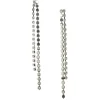 Gifi Boucles d'oreilles pendante strass gris argenté
