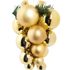 Gifi Boule de Noël dorée grappe