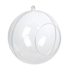 Gifi Boule de Noël transparente ouverte à garnir