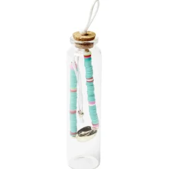New Gifi Bracelet ajustable perle plage dans fiole en verre