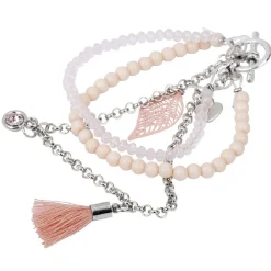 Gifi Bracelet à confectionner rose blanc