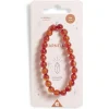 Discount Gifi Bracelet crystal fin 24 perles cornaline auburn - Vitalité