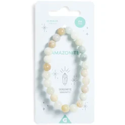 New Gifi Bracelet crystal large 26 perles amazonite vert - Sérénité