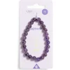 Outlet Gifi Bracelet crystal large 26 perles améthyste noir - Énergie
