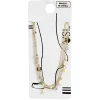 Best Gifi Bracelet de cheville 2 rangs pastilles dorées et perles multicolores