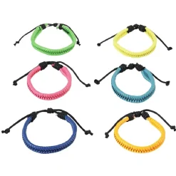 Sale Gifi Bracelet de plage tressé simili fluo