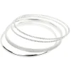 Sale Gifi Bracelet gris argenté x4