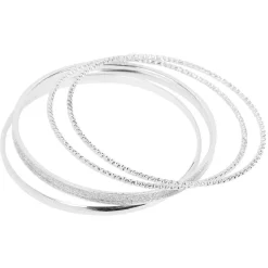 Sale Gifi Bracelet gris argenté x4