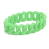Gifi Bracelet silicone effet chaîne vert