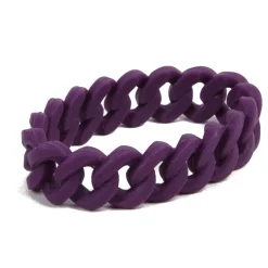 Sale Gifi Bracelet silicone effet chaîne violet