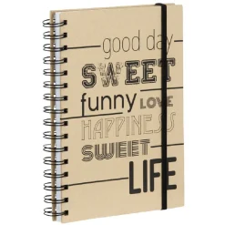 Cahier A5 96 pages effet papier kraft*Gifi Best